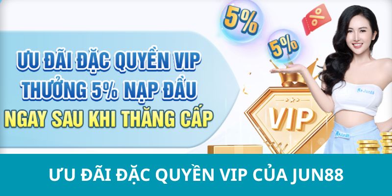 Ưu đãi cho hội viên Jun88.com VIP